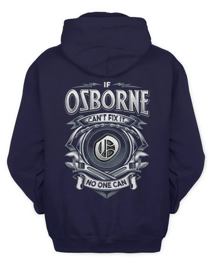 OSBORNE AP81-K4-626 - Personalized Ahmed Quote Apparel “If Ahmed Can't Fix It, No One Can” - Unisex Hoodie - Navy