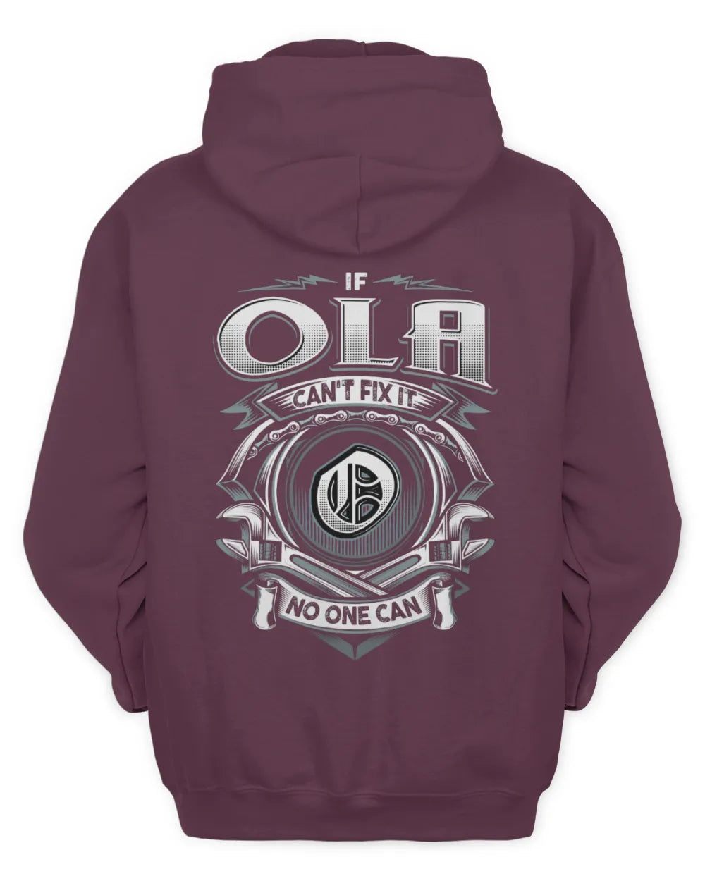 OLA AP81-K4-626 - Personalized Ahmed Quote Apparel “If Ahmed Can't Fix It, No One Can” - Unisex Hoodie - Maroon