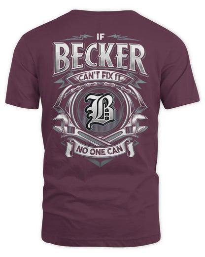 BECKER AP81-K4-626 - Personalized Ahmed Quote Apparel “If Ahmed Can't Fix It, No One Can” - Unisex Standard T-Shirt - Maroon