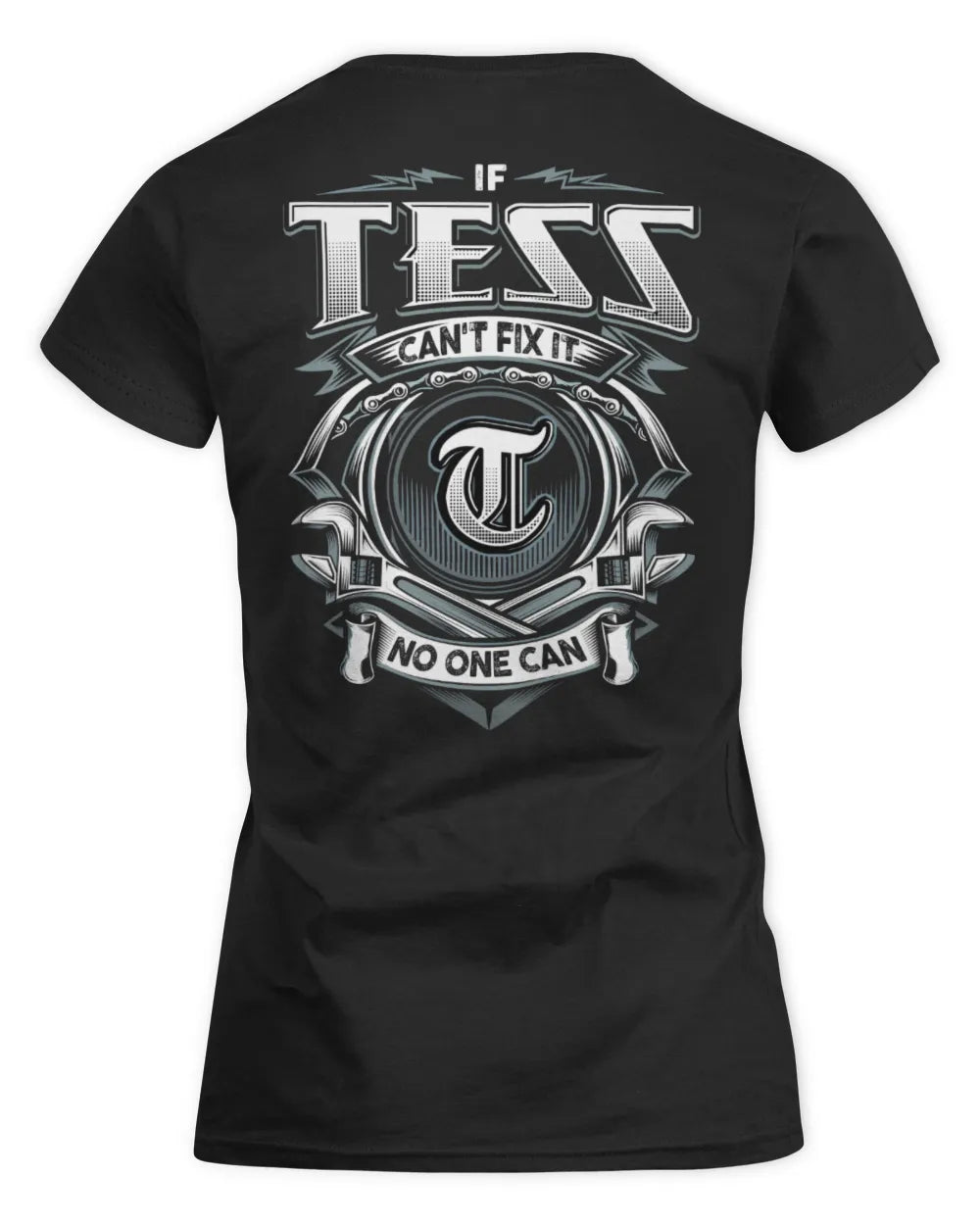 TESS AP81-K4-626 - Personalized Ahmed Quote Apparel “If Ahmed Can't Fix It, No One Can” - Women's Standard T-Shirt - Black