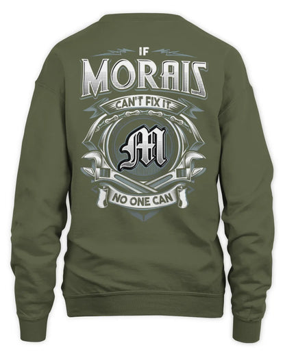 MORAIS AP81-K4-626 - Personalized Ahmed Quote Apparel “If Ahmed Can't Fix It, No One Can” - Unisex Sweatshirt - Military Green
