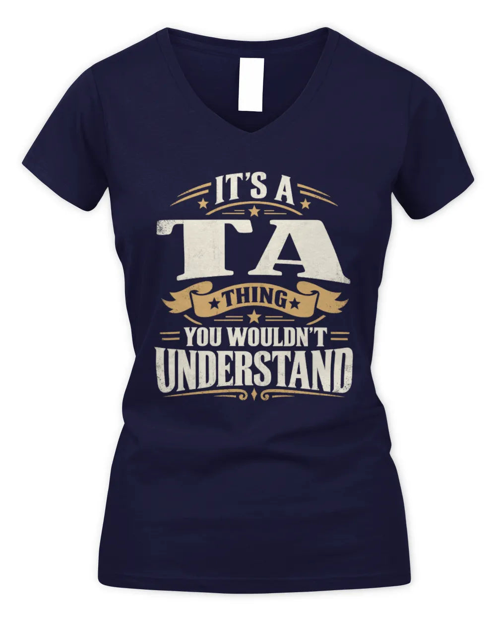TA P08 TH51 - Personalized “It’s a/an [NAME] Thing – You Wouldn’t Understand” Shirt - Women's V-Neck T-Shirt - Navy