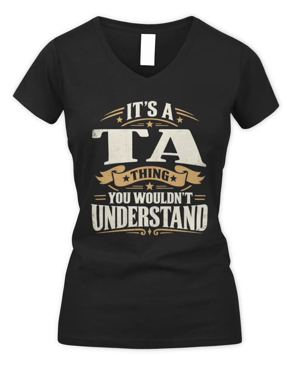 TA P08 TH51 - Personalized “It’s a/an [NAME] Thing – You Wouldn’t Understand” Shirt - Women's V-Neck T-Shirt - Black