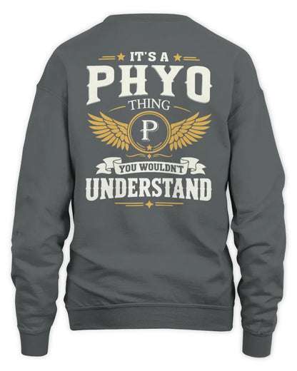 PHYO KT06-M008 It’s a [NAME] Thing – You Wouldn’t Understand | Personalized Vintage T-Shirt - Unisex Sweatshirt - Charcoal