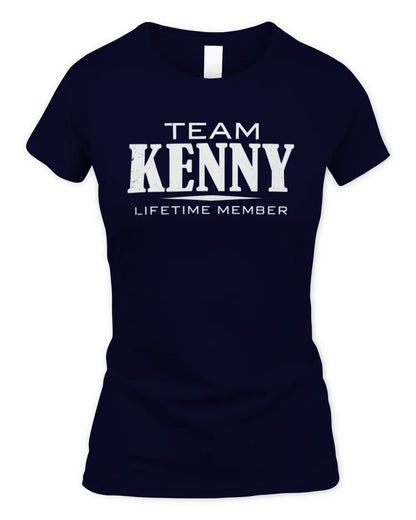 KENNY BL62-K4-128 - Personalized “Team NAME Lifetime Member” - Women's Standard T-Shirt - Navy