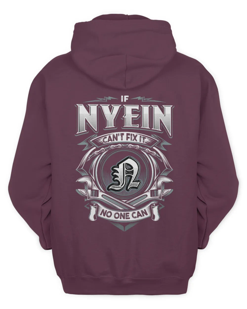 NYEIN AP81-K4-626 - Personalized Ahmed Quote Apparel “If Ahmed Can't Fix It, No One Can” - Unisex Hoodie - Maroon