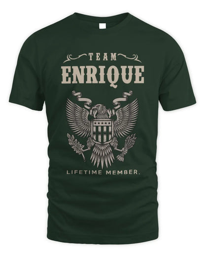 ENRIQUE TP06-K82 – Personalized Classic Style Apparel “Team NAME Lifetime Member” - Unisex Standard T-Shirt - Forest Green