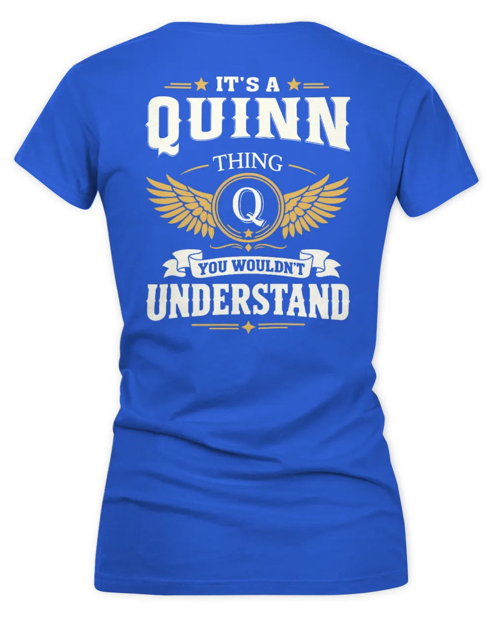 QUINN KT06-M008 It’s a [NAME] Thing – You Wouldn’t Understand | Personalized Vintage T-Shirt - Women's V-Neck T-Shirt - Royal