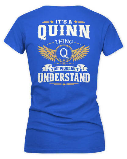 QUINN KT06-M008 It’s a [NAME] Thing – You Wouldn’t Understand | Personalized Vintage T-Shirt - Women's V-Neck T-Shirt - Royal