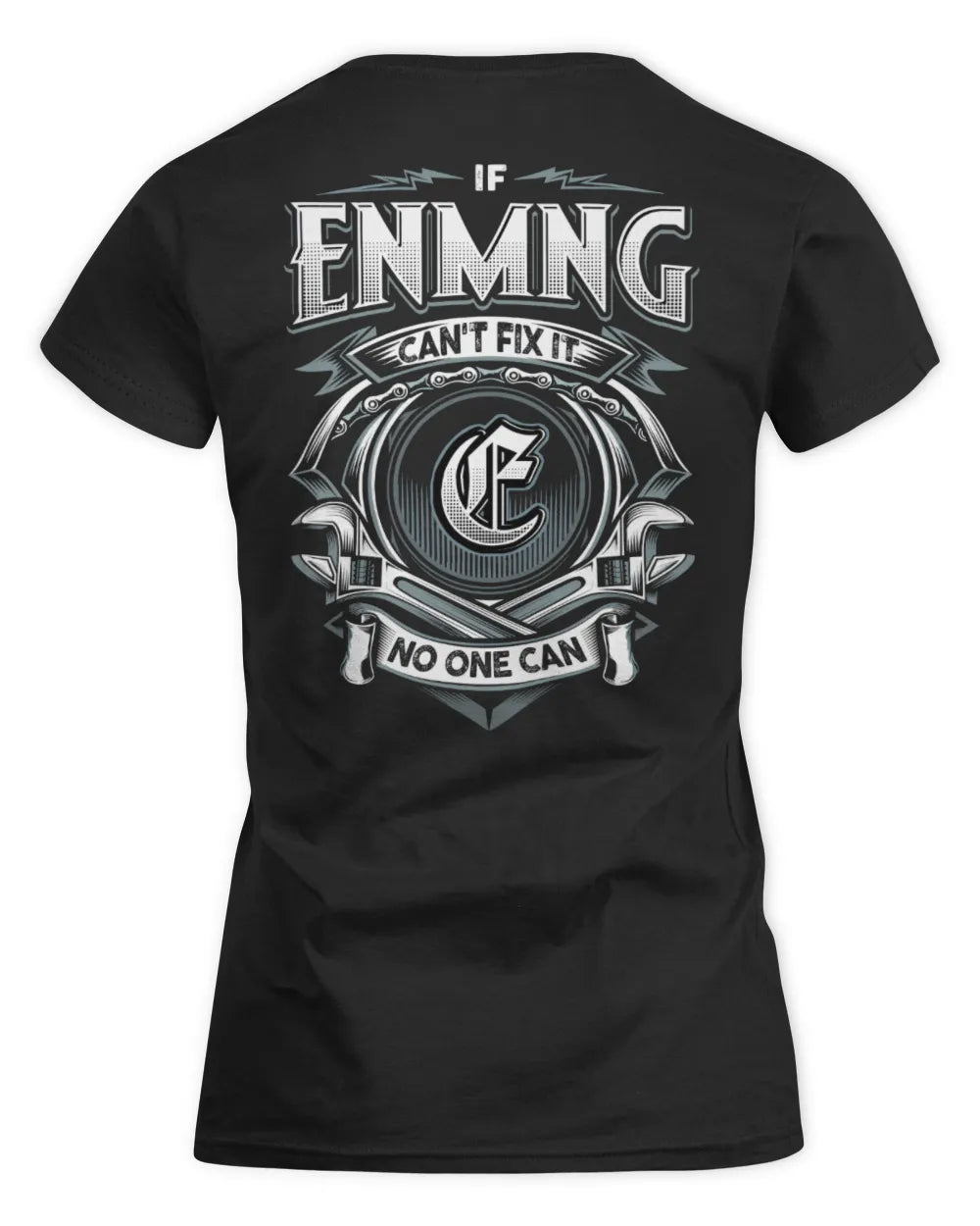 ENMNG AP81-K4-626 - Personalized Ahmed Quote Apparel “If Ahmed Can't Fix It, No One Can” - Women's Standard T-Shirt - Black