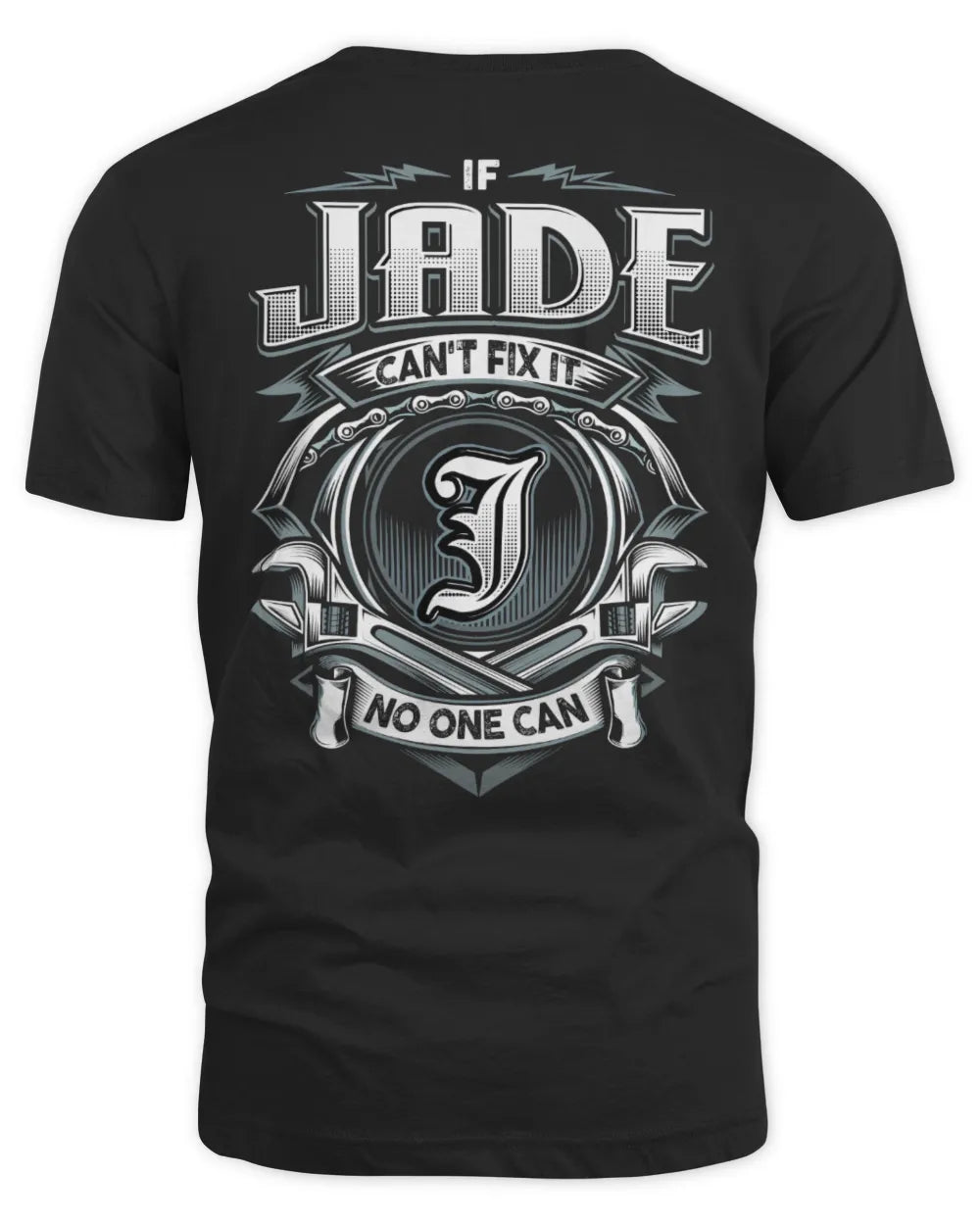 JADE AP81-K4-626 - Personalized Ahmed Quote Apparel “If Ahmed Can't Fix It, No One Can” - Unisex Standard T-Shirt - Black