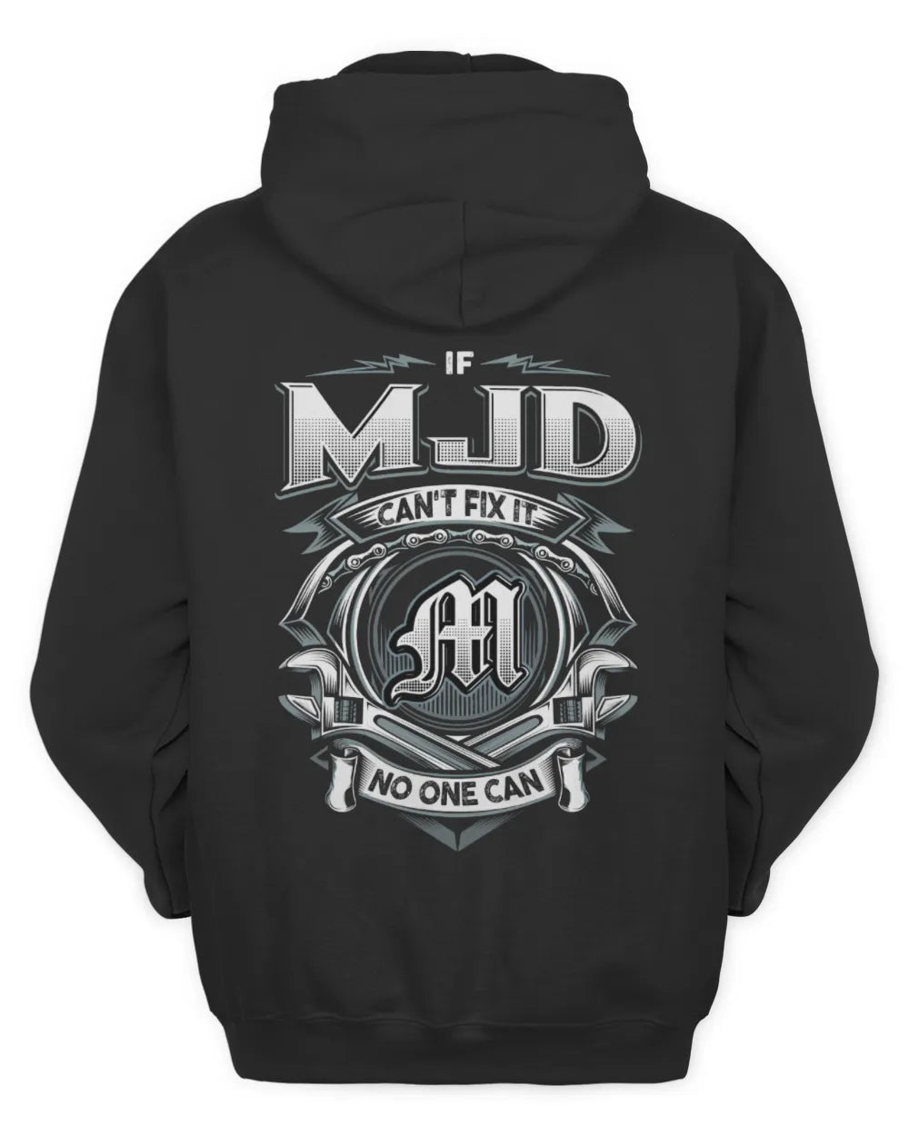 MJD AP81-K4-626 - Personalized Ahmed Quote Apparel “If Ahmed Can't Fix It, No One Can” - Unisex Hoodie - Black