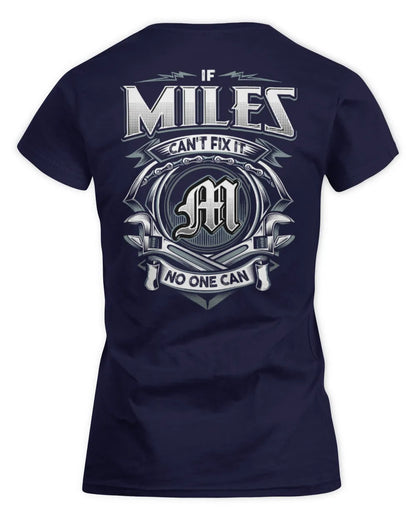 MILES AP81-K4-626 - Personalized Ahmed Quote Apparel “If Ahmed Can't Fix It, No One Can” - Women's Standard T-Shirt - Navy