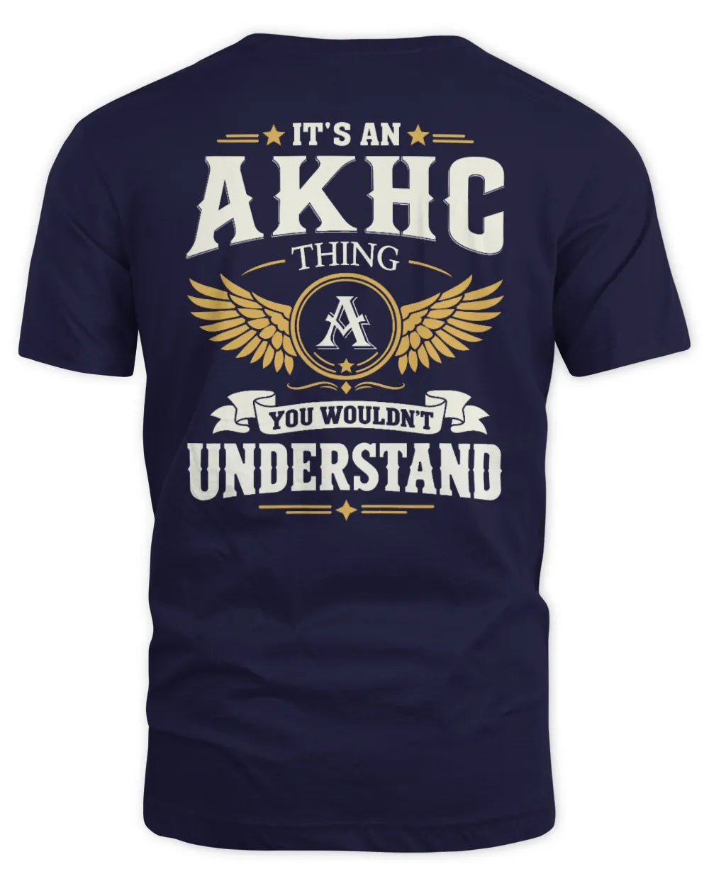 AKHC KT06-M008 It’s a [NAME] Thing – You Wouldn’t Understand | Personalized Vintage T-Shirt - Unisex Standard T-Shirt - Navy
