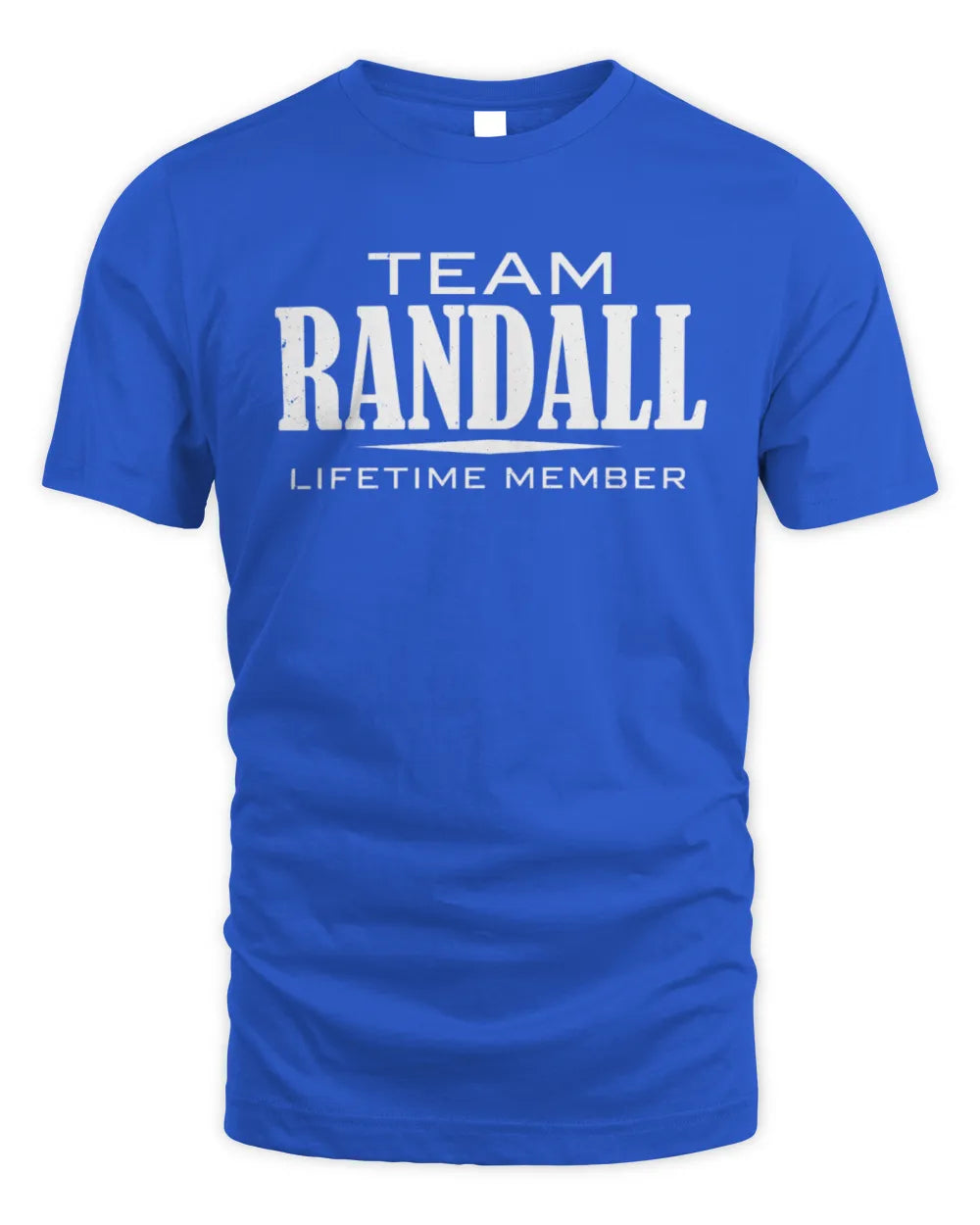 RANDALL BL62-K4-128 - Personalized “Team NAME Lifetime Member” - Unisex Standard T-Shirt - Royal