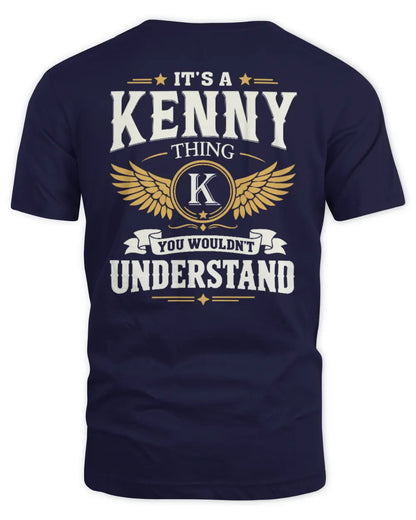 KENNY KT06-M008 It’s a [NAME] Thing – You Wouldn’t Understand | Personalized Vintage T-Shirt - Unisex Standard T-Shirt - Navy