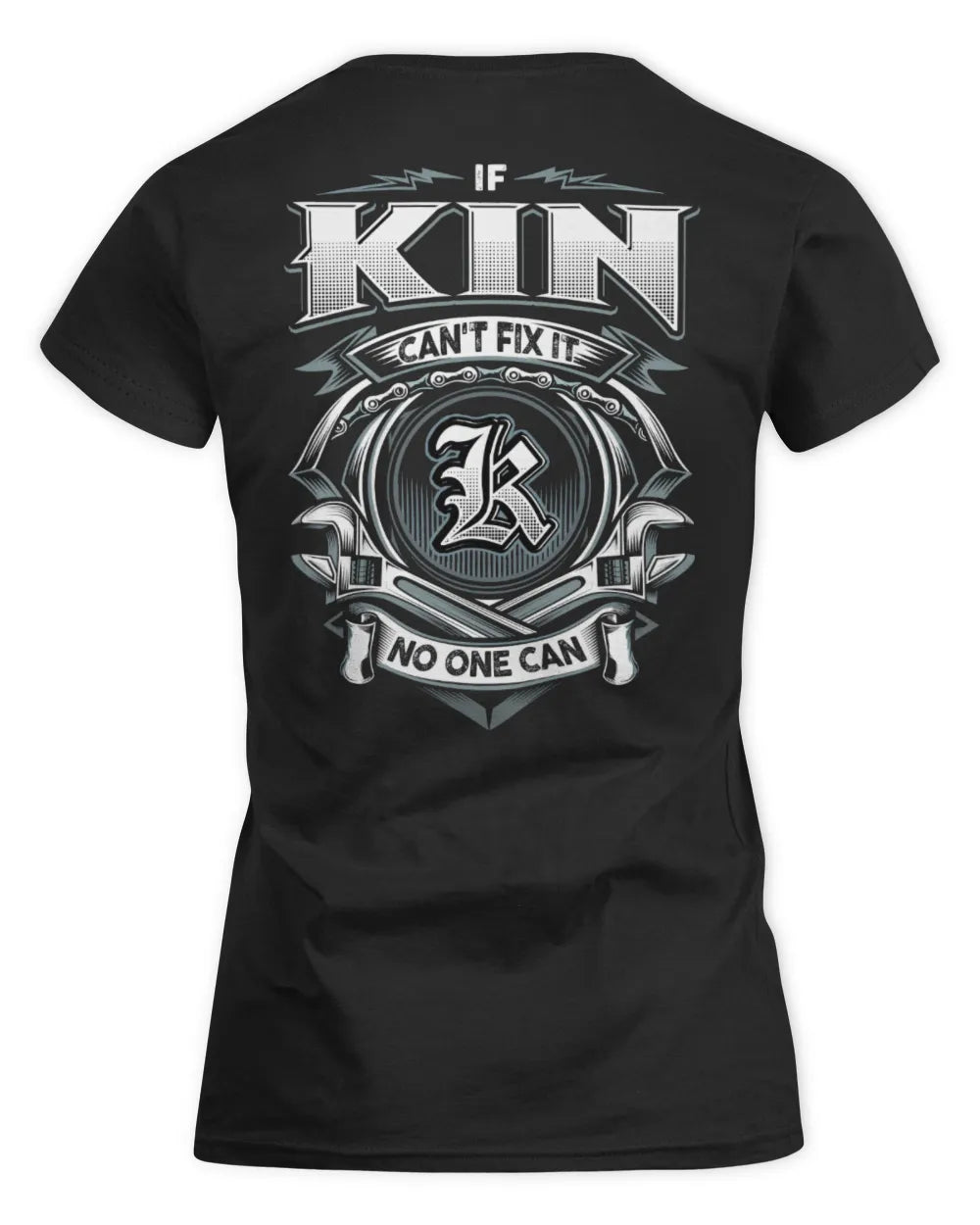 KIN AP81-K4-626 - Personalized Ahmed Quote Apparel “If Ahmed Can't Fix It, No One Can” - Women's Standard T-Shirt - Black
