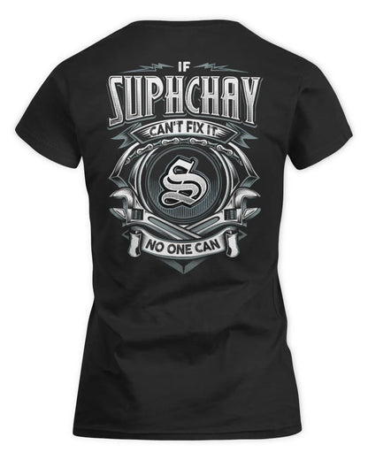 SUPHCHAY AP81-K4-626 - Personalized Ahmed Quote Apparel “If Ahmed Can't Fix It, No One Can” - Women's Standard T-Shirt - Black