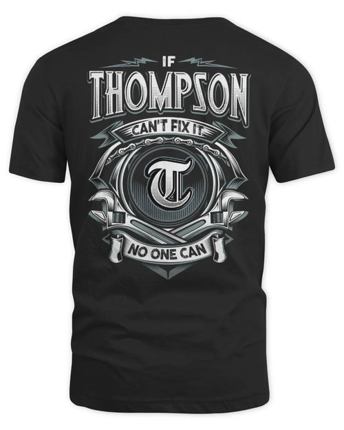 THOMPSON AP81-K4-626 - Personalized Ahmed Quote Apparel “If Ahmed Can't Fix It, No One Can” - Unisex Standard T-Shirt - Black
