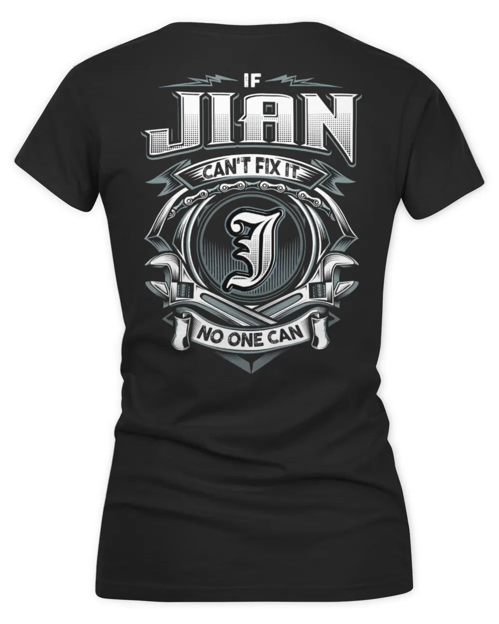 JIAN AP81-K4-626 - Personalized Ahmed Quote Apparel “If Ahmed Can't Fix It, No One Can” - Women's V-Neck T-Shirt - Black