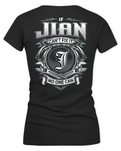JIAN AP81-K4-626 - Personalized Ahmed Quote Apparel “If Ahmed Can't Fix It, No One Can” - Women's V-Neck T-Shirt - Black