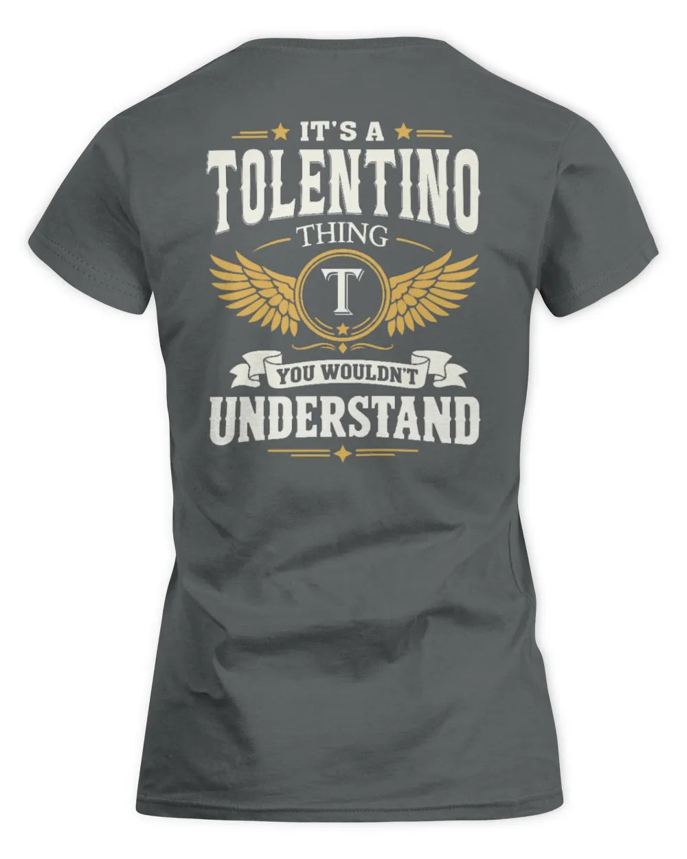 TOLENTINO KT06-M008 It’s a [NAME] Thing – You Wouldn’t Understand | Personalized Vintage T-Shirt - Women's Standard T-Shirt - Charcoal