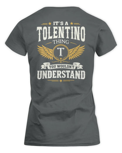 TOLENTINO KT06-M008 It’s a [NAME] Thing – You Wouldn’t Understand | Personalized Vintage T-Shirt - Women's Standard T-Shirt - Charcoal