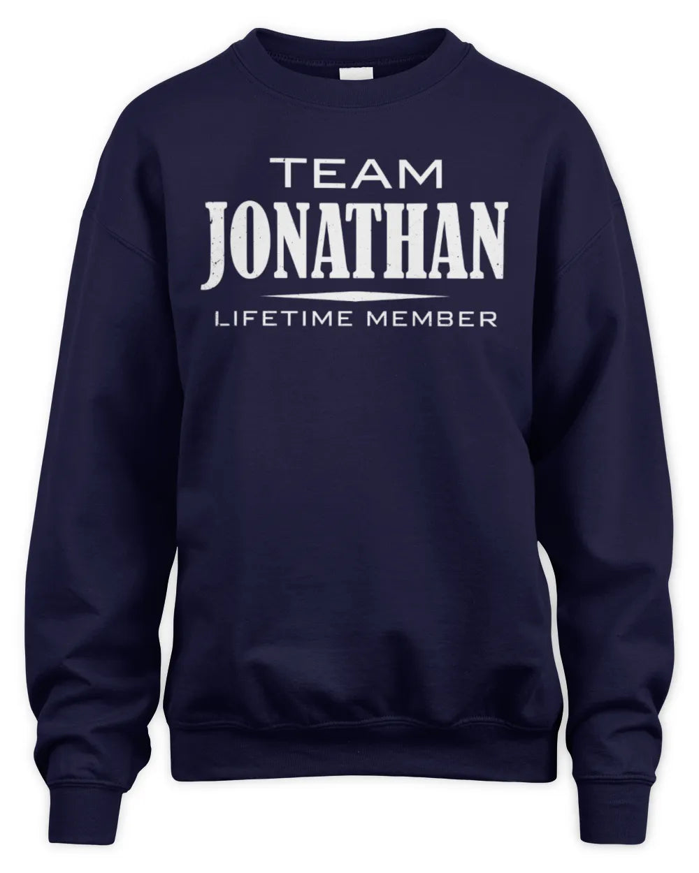 JONATHAN BL62-K4-128 - Personalized “Team NAME Lifetime Member” - Unisex Sweatshirt - Navy
