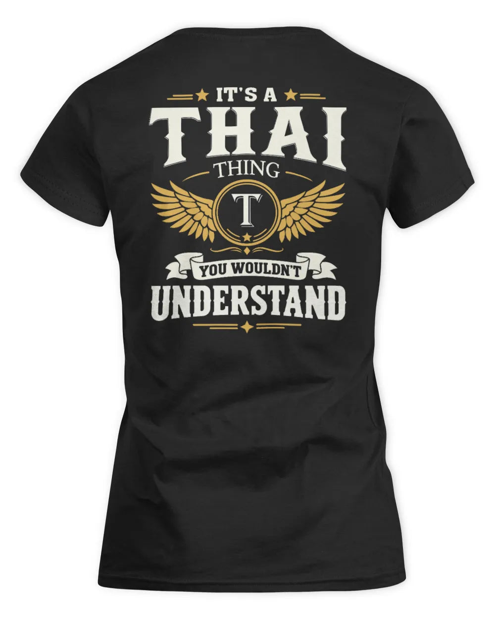 THAI KT06-M008 It’s a [NAME] Thing – You Wouldn’t Understand | Personalized Vintage T-Shirt - Women's Standard T-Shirt - Black