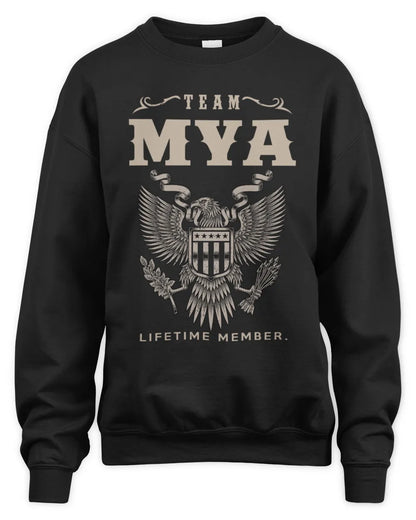 MYA TP06-K82 – Personalized Classic Style Apparel “Team NAME Lifetime Member” - Unisex Sweatshirt - Black