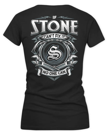 STONE AP81-K4-626 - Personalized Ahmed Quote Apparel “If Ahmed Can't Fix It, No One Can” - Women's V-Neck T-Shirt - Black