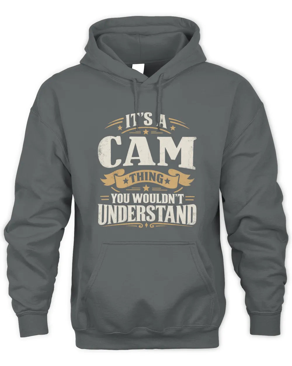 CAM P08 TH51 - Personalized “It’s a/an [NAME] Thing – You Wouldn’t Understand” Shirt - Unisex Hoodie - Charcoal
