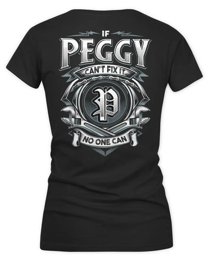 PEGGY AP81-K4-626 - Personalized Ahmed Quote Apparel “If Ahmed Can't Fix It, No One Can” - Women's V-Neck T-Shirt - Black