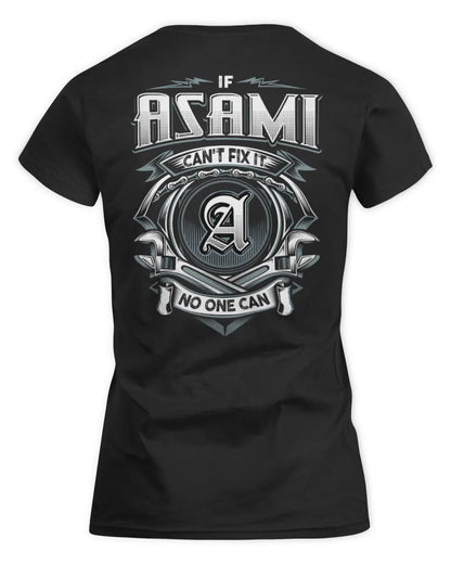 ASAMI AP81-K4-626 - Personalized Ahmed Quote Apparel “If Ahmed Can't Fix It, No One Can” - Women's Standard T-Shirt - Black