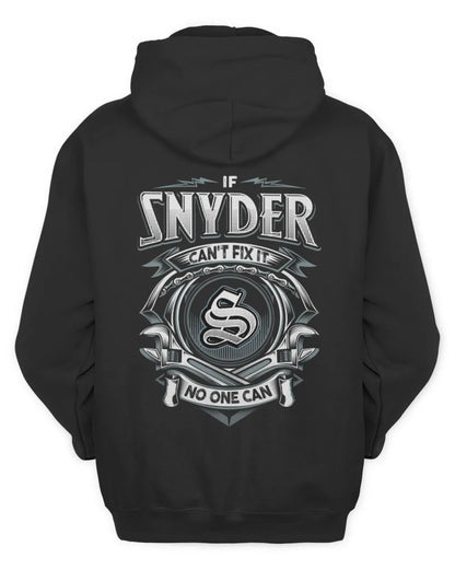 SNYDER AP81-K4-626 - Personalized Ahmed Quote Apparel “If Ahmed Can't Fix It, No One Can” - Unisex Hoodie - Black