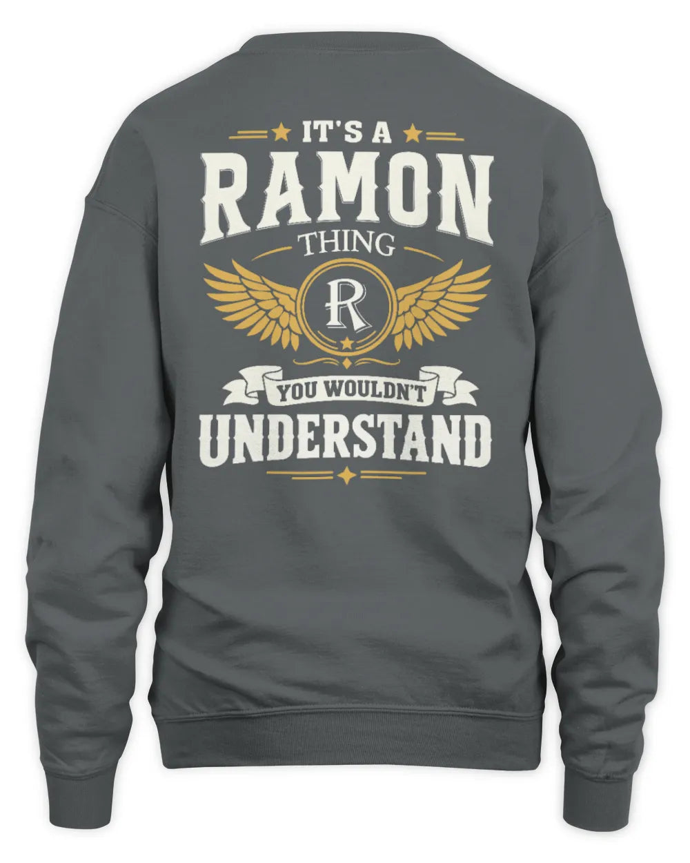 RAMON KT06-M008 It’s a [NAME] Thing – You Wouldn’t Understand | Personalized Vintage T-Shirt - Unisex Sweatshirt - Charcoal