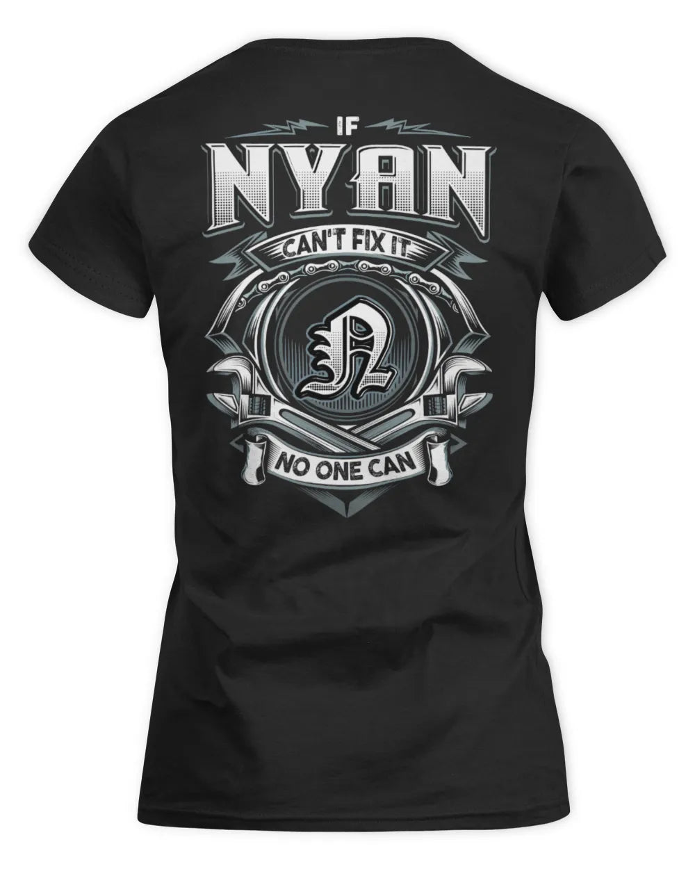 NYAN AP81-K4-626 - Personalized Ahmed Quote Apparel “If Ahmed Can't Fix It, No One Can” - Women's Standard T-Shirt - Black