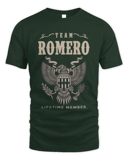 ROMERO TP06-K82 – Personalized Classic Style Apparel “Team NAME Lifetime Member” - Unisex Standard T-Shirt - Forest Green