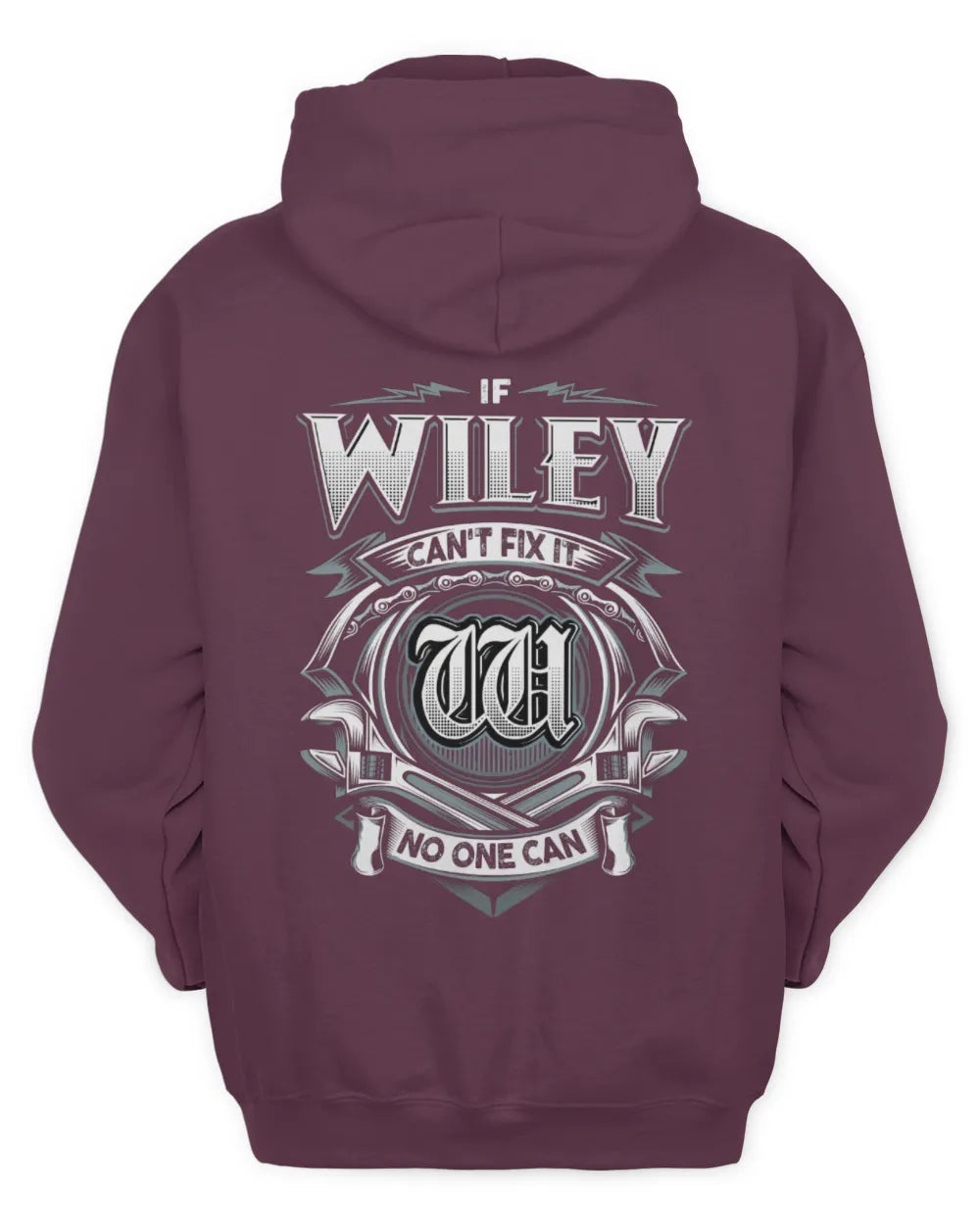 WILEY AP81-K4-626 - Personalized Ahmed Quote Apparel “If Ahmed Can't Fix It, No One Can” - Unisex Hoodie - Maroon