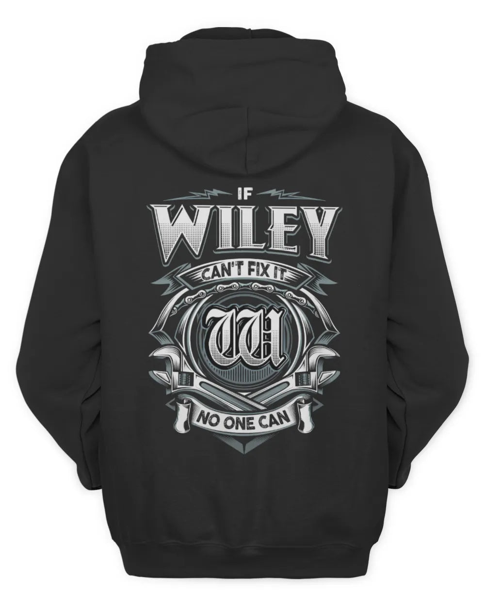 WILEY AP81-K4-626 - Personalized Ahmed Quote Apparel “If Ahmed Can't Fix It, No One Can” - Unisex Hoodie - Black