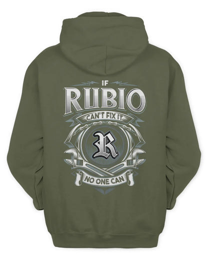 RUBIO AP81-K4-626 - Personalized Ahmed Quote Apparel “If Ahmed Can't Fix It, No One Can” - Unisex Hoodie - Military Green