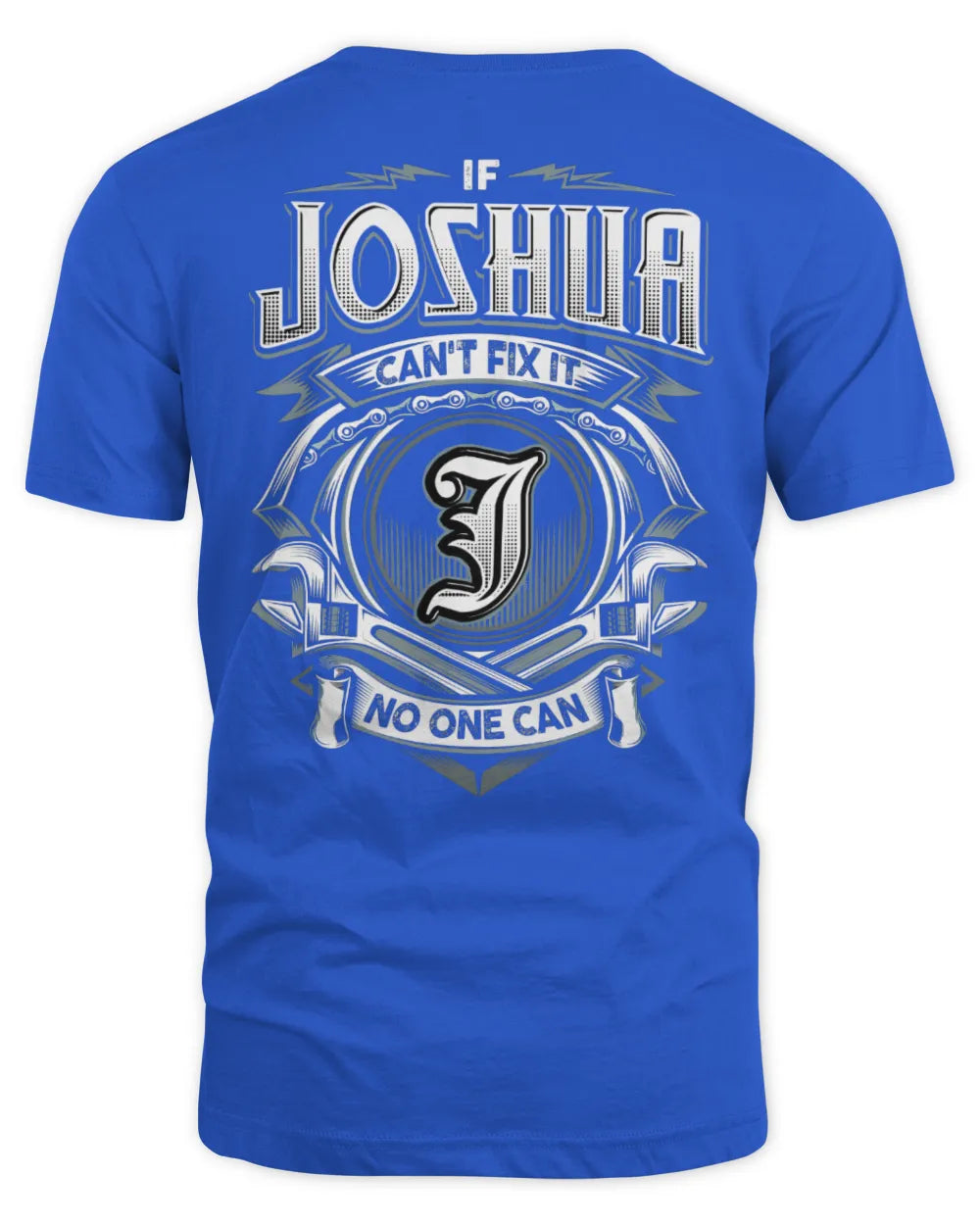 JOSHUA AP81-K4-626 - Personalized Ahmed Quote Apparel “If Ahmed Can't Fix It, No One Can” - Unisex Standard T-Shirt - Royal