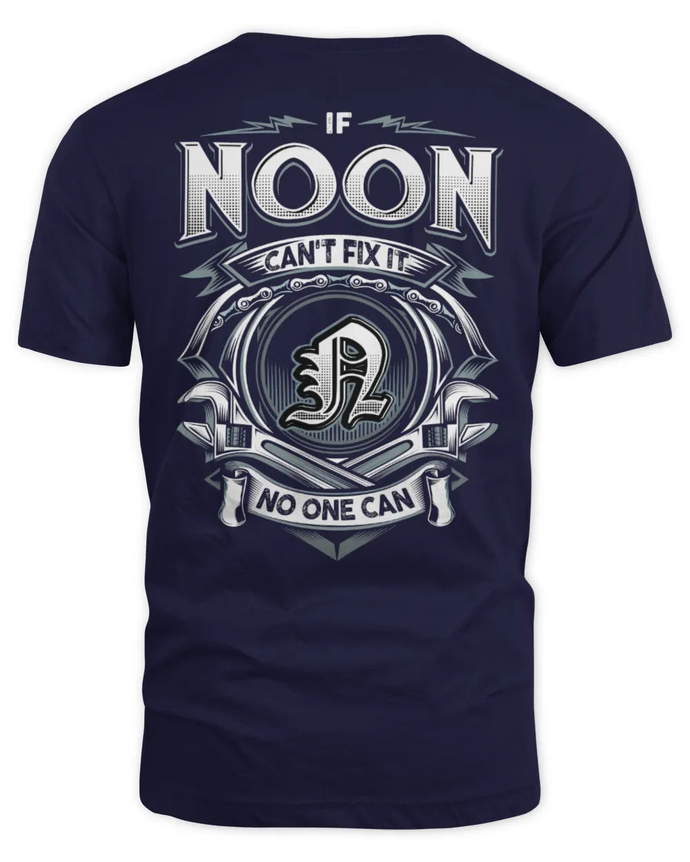 NOON AP81-K4-626 - Personalized Ahmed Quote Apparel “If Ahmed Can't Fix It, No One Can” - Unisex Standard T-Shirt - Navy