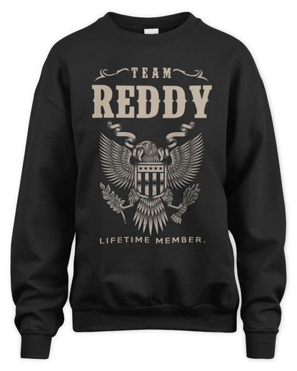 REDDY TP06-K82 – Personalized Classic Style Apparel “Team NAME Lifetime Member” - Unisex Sweatshirt - Black