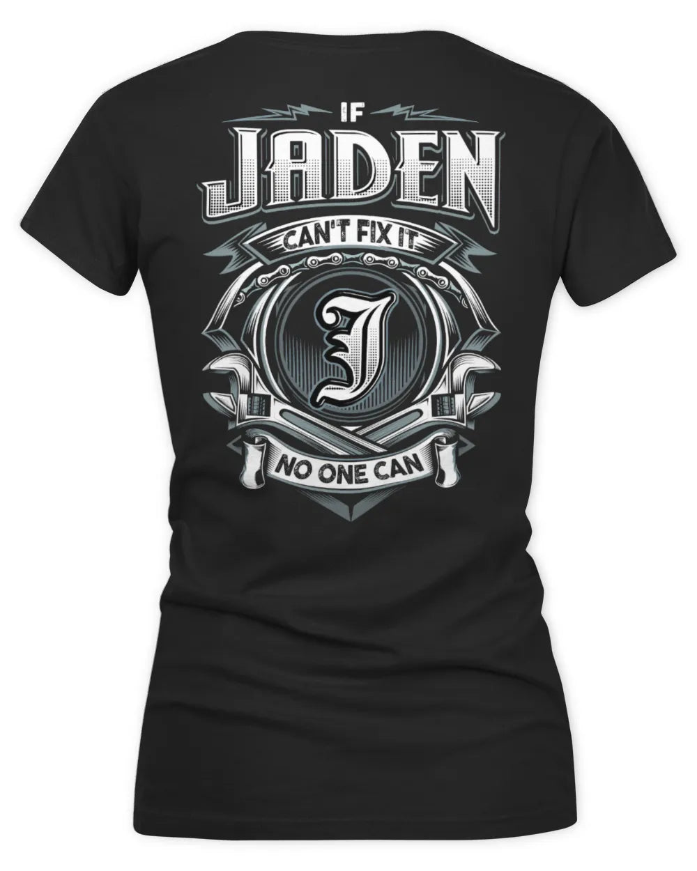 JADEN AP81-K4-626 - Personalized Ahmed Quote Apparel “If Ahmed Can't Fix It, No One Can” - Women's V-Neck T-Shirt - Black