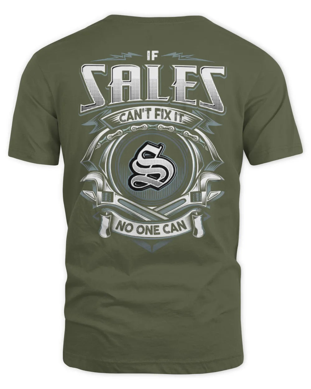 SALES AP81-K4-626 - Personalized Ahmed Quote Apparel “If Ahmed Can't Fix It, No One Can” - Unisex Standard T-Shirt - Military Green