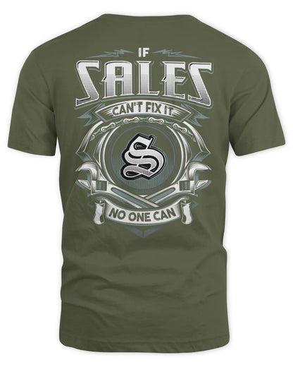 SALES AP81-K4-626 - Personalized Ahmed Quote Apparel “If Ahmed Can't Fix It, No One Can” - Unisex Standard T-Shirt - Military Green