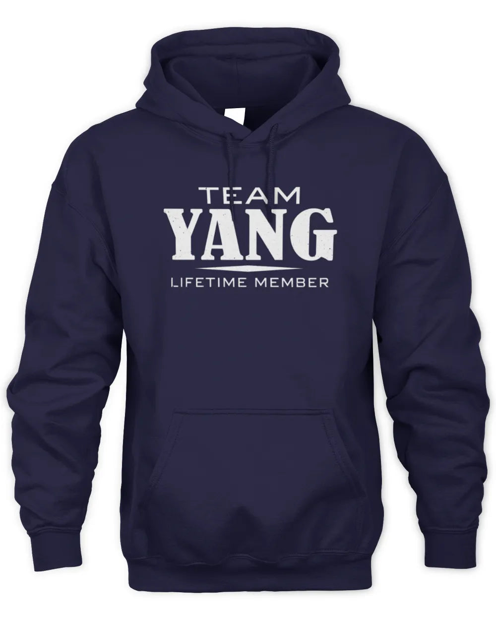 YANG BL62-K4-128 - Personalized “Team NAME Lifetime Member” - Unisex Hoodie - Navy