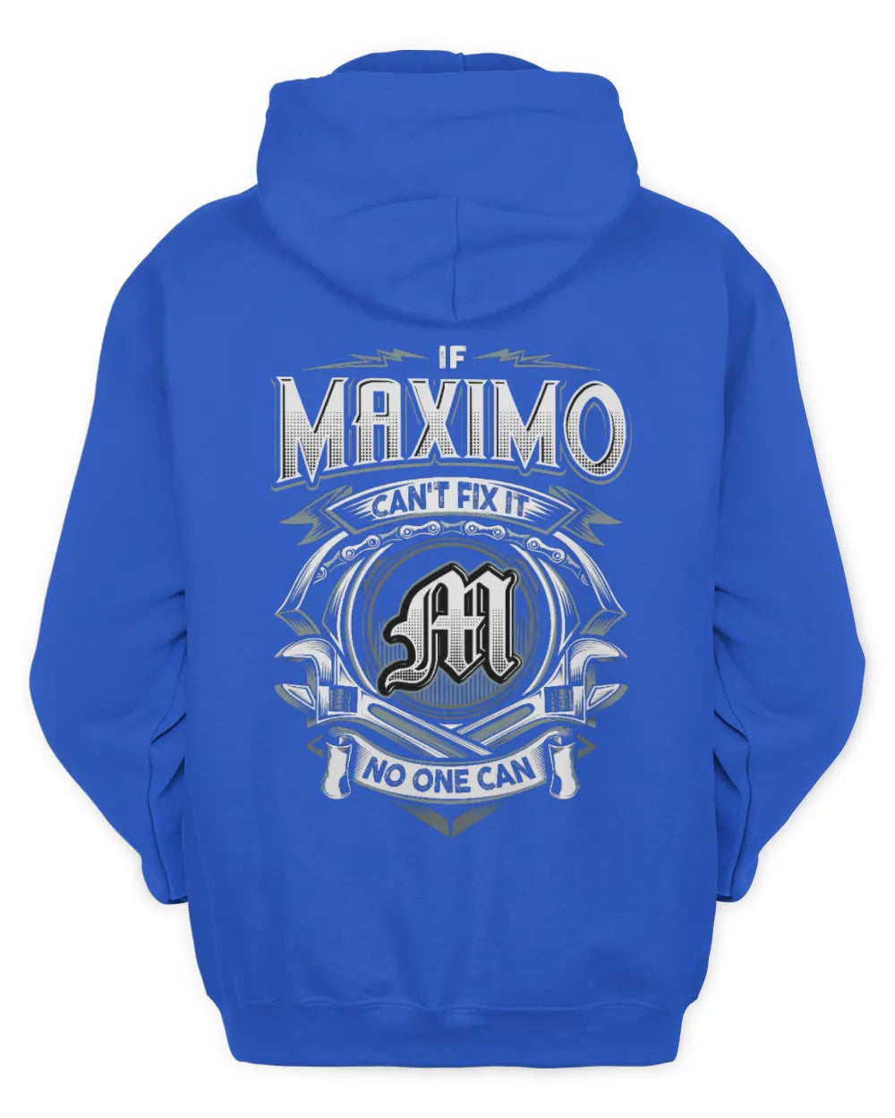 MAXIMO AP81-K4-626 - Personalized Ahmed Quote Apparel “If Ahmed Can't Fix It, No One Can” - Unisex Hoodie - Royal