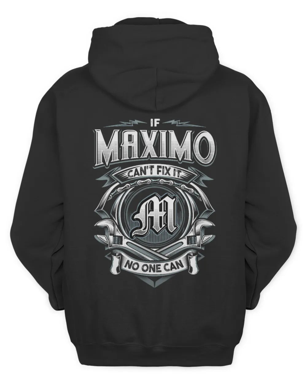 MAXIMO AP81-K4-626 - Personalized Ahmed Quote Apparel “If Ahmed Can't Fix It, No One Can” - Unisex Hoodie - Black